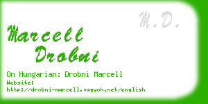 marcell drobni business card